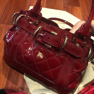 Beautiful Burgundy Burberry Handbag